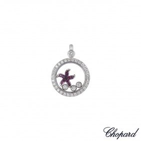 Chopard White Gold Happy Diamonds Starfish Pendant